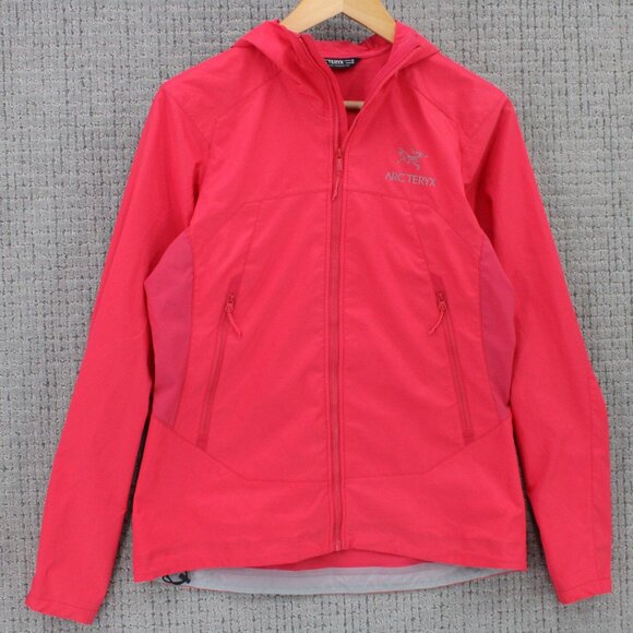 Arc’teryx Tenquille Jacket Womens Medium M Pink Windbreaker Full Zip Lightweight - Picture 1 of 11